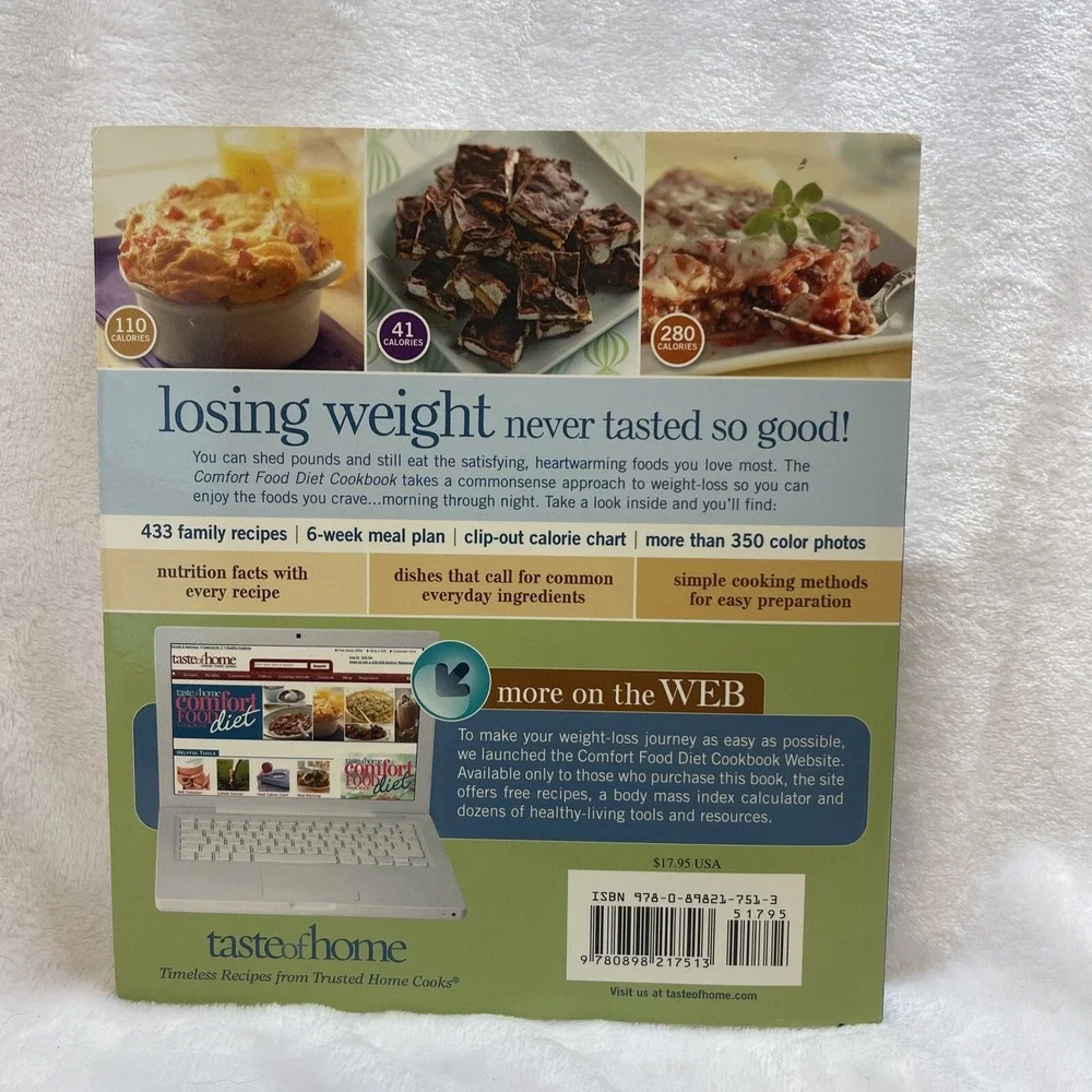 Taste of Home Comfort Food Diet Cookbook Lose Weight Eat‎ Great Recipes